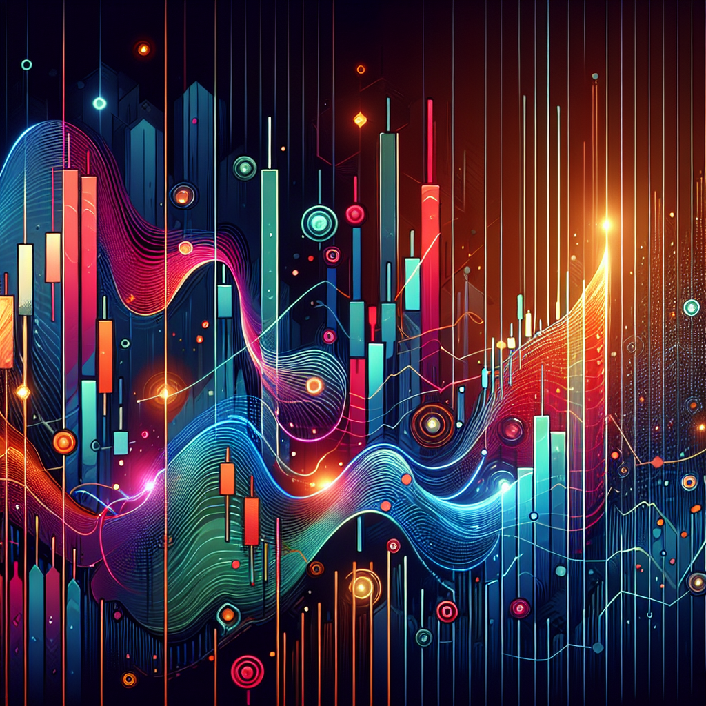 A vibrant and stylized illustration featuring bold pivot point indicators overlaid on a dynamic Forex trading chart, showcasing key support and resistance levels in an artistic manner.