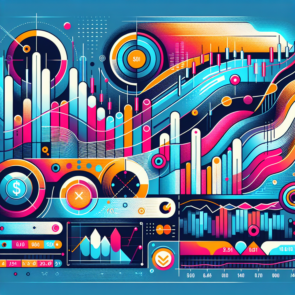 A stylized representation of a forex trading chart with bold, visually striking pivot points, showcasing the concept of risk/reward ratios in trading strategies.
