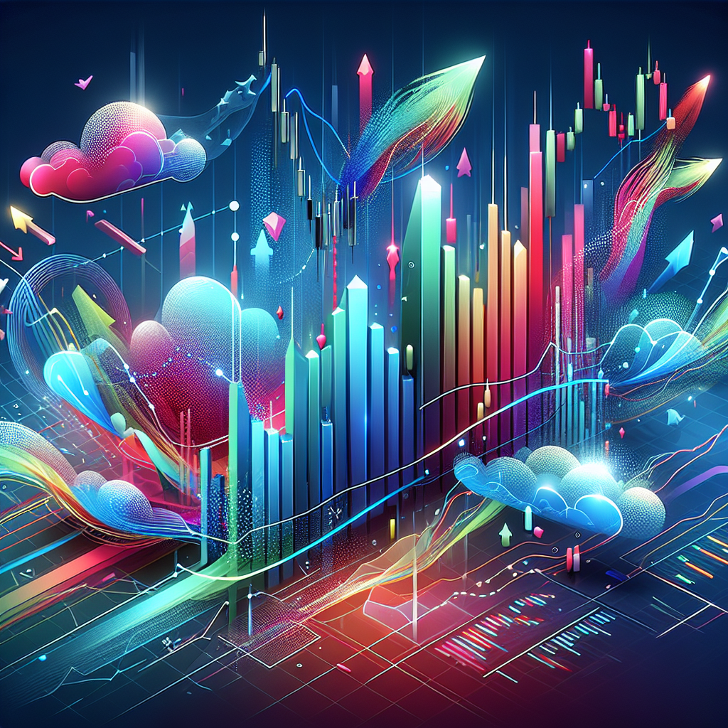 A vibrant illustration showcasing stylized forex trading charts with bold pivot points, highlighting the concept of risk/reward ratios.