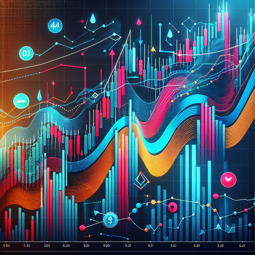 A colorful, stylized illustration of a forex trading chart, highlighting key support and resistance levels with bold pivot point visuals and engaging elements that convey trading concepts.